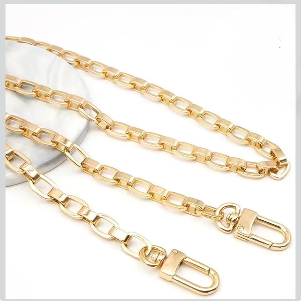 Gold Metal Purse Chain Strap Replacement - 47.2 inches